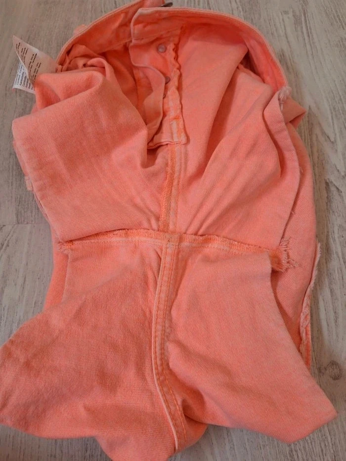 🌸 Short de mujer de cintura alta coral rosa Promod – Nuevo – Talla 44 (conviene para un 40) 🌸 – photo 8
